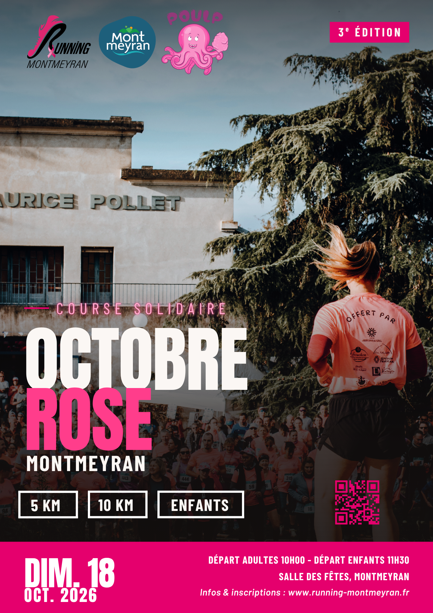 Affiche Octobre Rose Montmeyran 2026 — 3e édition